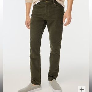 J.Crew Men's Slim-fit flex Corduroy Pant in Pure Olive 32x30